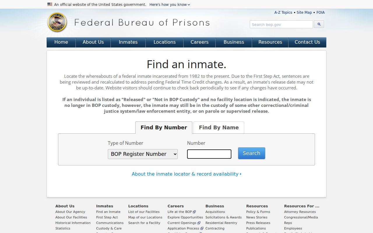 Federal inmate locator used after a Tazewell County federal arrest
