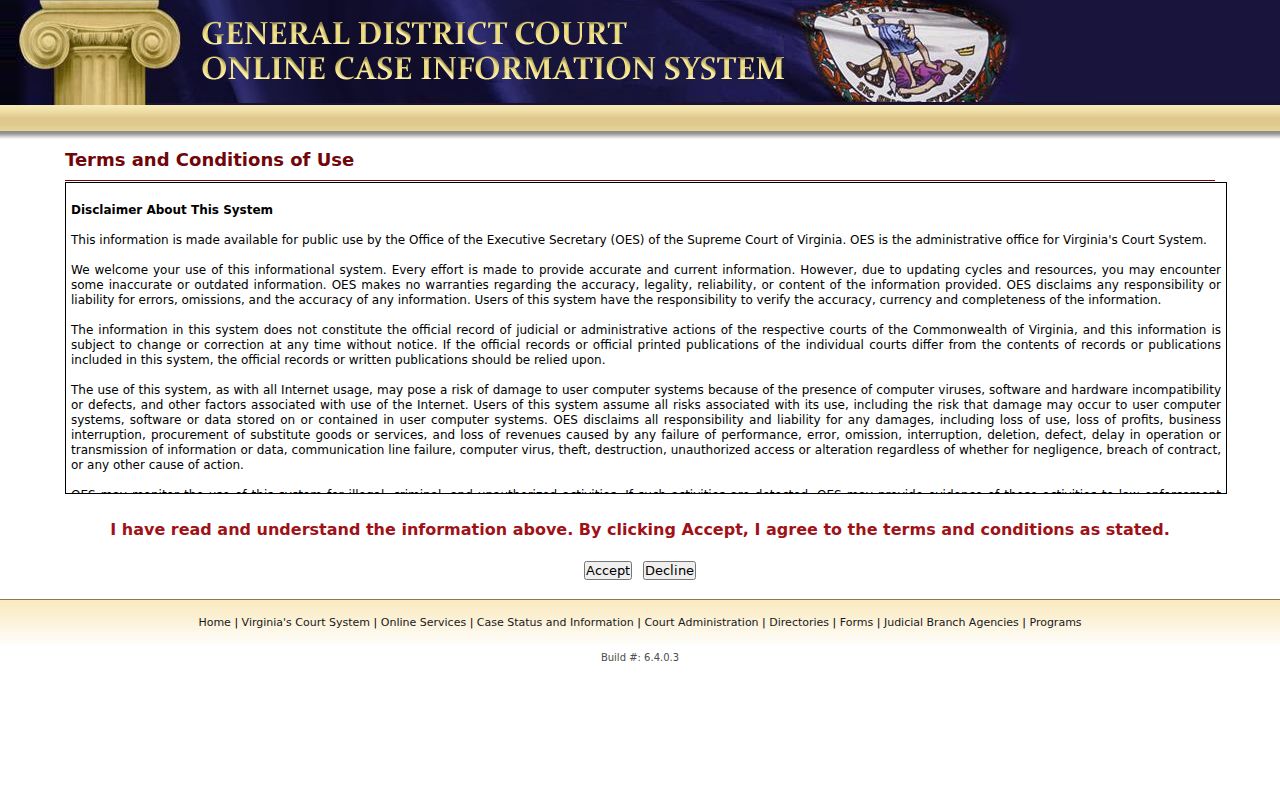 Tazewell County criminal case lookup in the General District Court system
