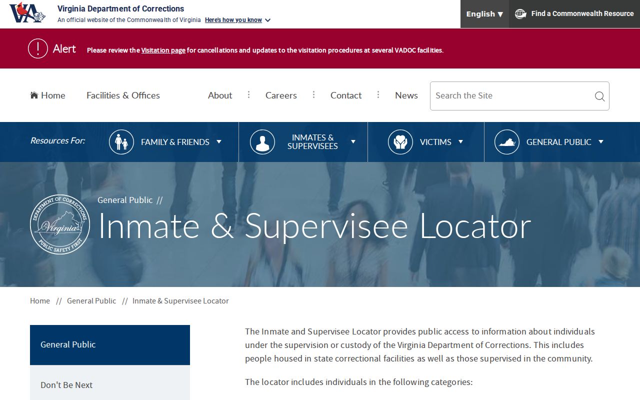 Tazewell County criminal custody records VADOC locator